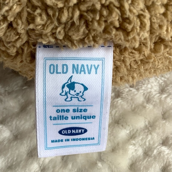 Old Navy Plush Tan Bear Stuffed Animal Toy Embroidered Nose - Picture 6 of 11
